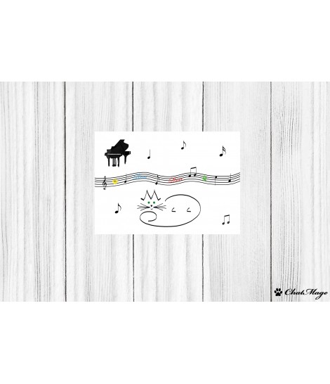Postcard ChatMage "Purr Symphony" Postcard ChatMage "Purr Symphony"