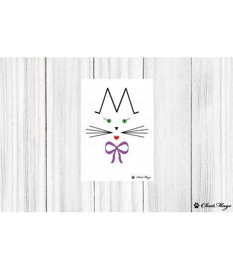 Postcard, cat postcard, ChatMage, cat lady postcard, color postcard, cute postcard, minimalist postcard Postcard, cat postcard, ChatMage, cat lady postcard, color postcard, cute postcard, minimalist postcard