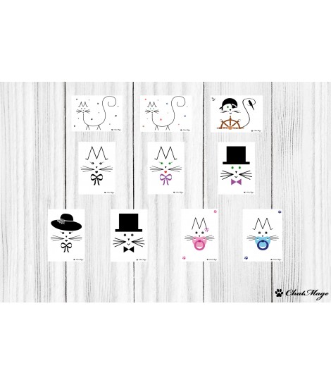 Lot de 20 cartes postales, cartes postales chat, postcrossing, carte postale minimaliste, carte postale kawaii, ChatMage Lot de 20 cartes postales, cartes postales chat, postcrossing, carte postale minimaliste, carte postale kawaii, ChatMage