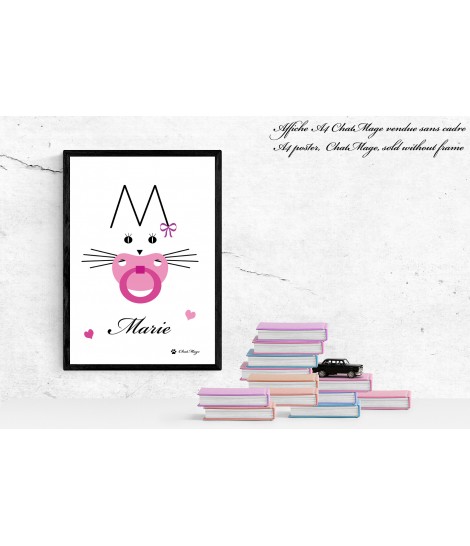 Affiche, affiche A4, affiche chat, poster chat, ChatMage, poster mural, chat kawaii, affiche kawaii Affiche, affiche A4, affiche chat, poster chat, ChatMage, poster mural, chat kawaii, affiche kawaii