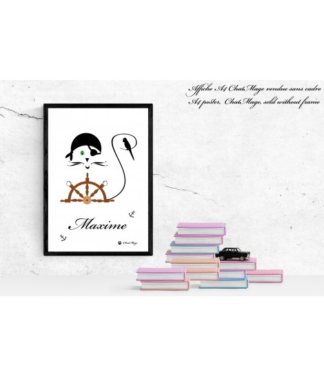Pirate poster, A4, baby poster, kid poster, baby boy room decor, poster, cat poster kids, ChatMage, kawaii poster Pirate poster, A4, baby poster, kid poster, baby boy room decor, poster, cat poster kids, ChatMage, kawaii poster